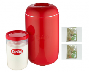 Kefirmaker met zakje kefir starter en 1 zakje extra kado