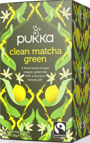 Pukka thee: Clean Matcha Green 20 zakjes